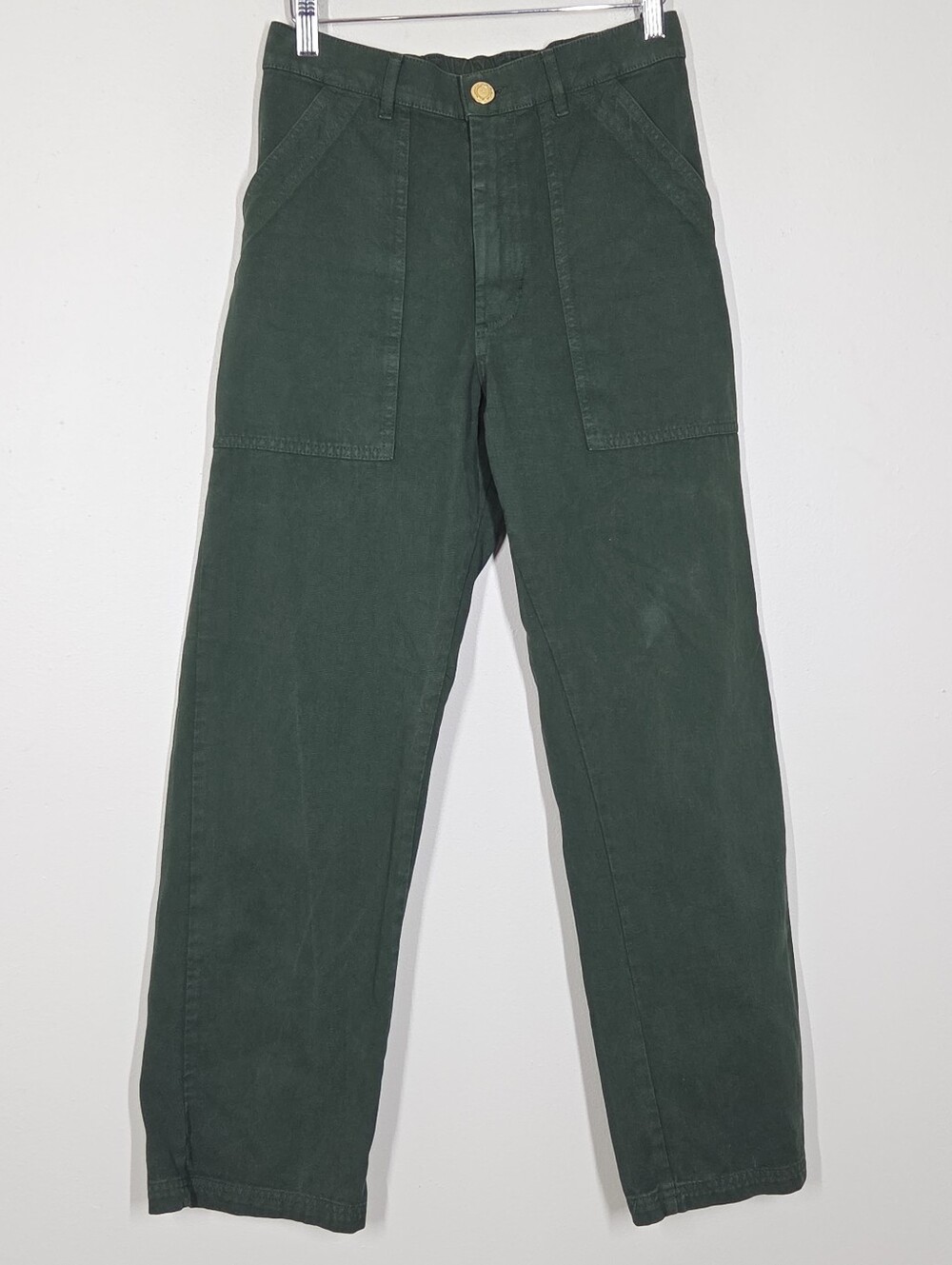 Big Bud Press Green Work Pants XS High Rise 100% Cotton